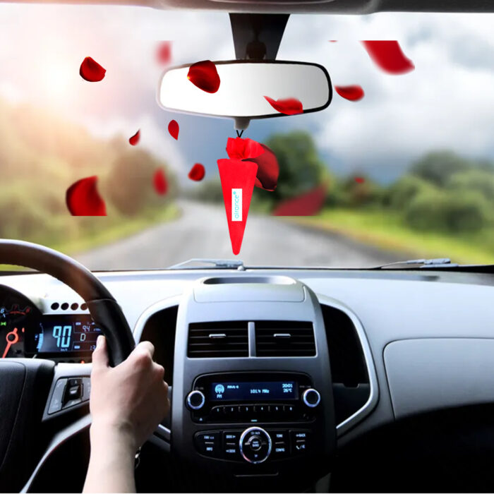 Alternative view of Car Air Freshener - Camphor Cone - Rose