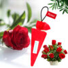 Car Air Freshener - Camphor Cone - Rose