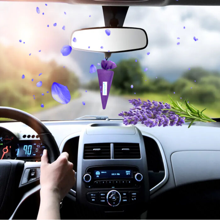 Alternative view of Car Air Freshener - Camphor Cone - Lavender