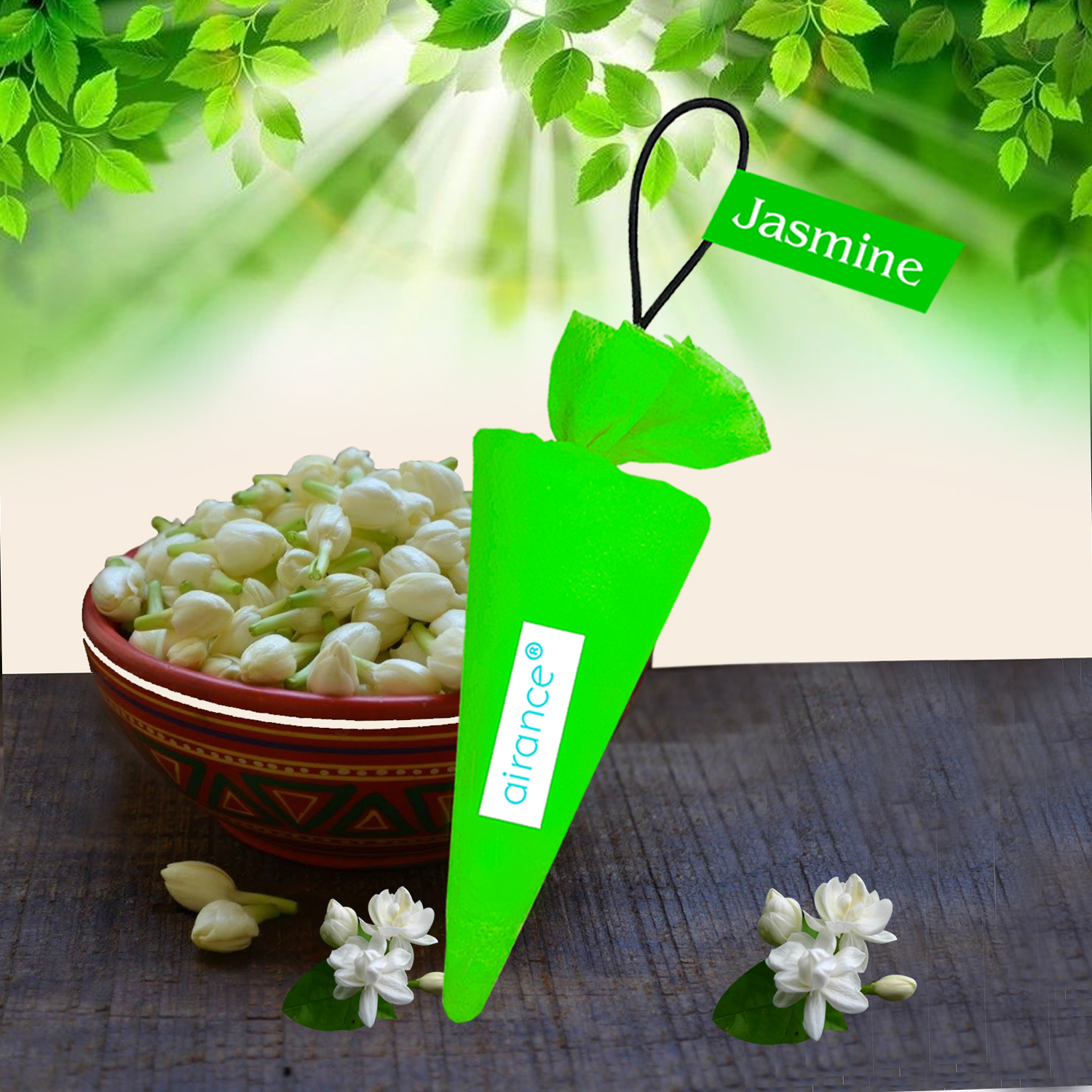 Car Air Freshener - Camphor Cone - Jasmine - Image 4