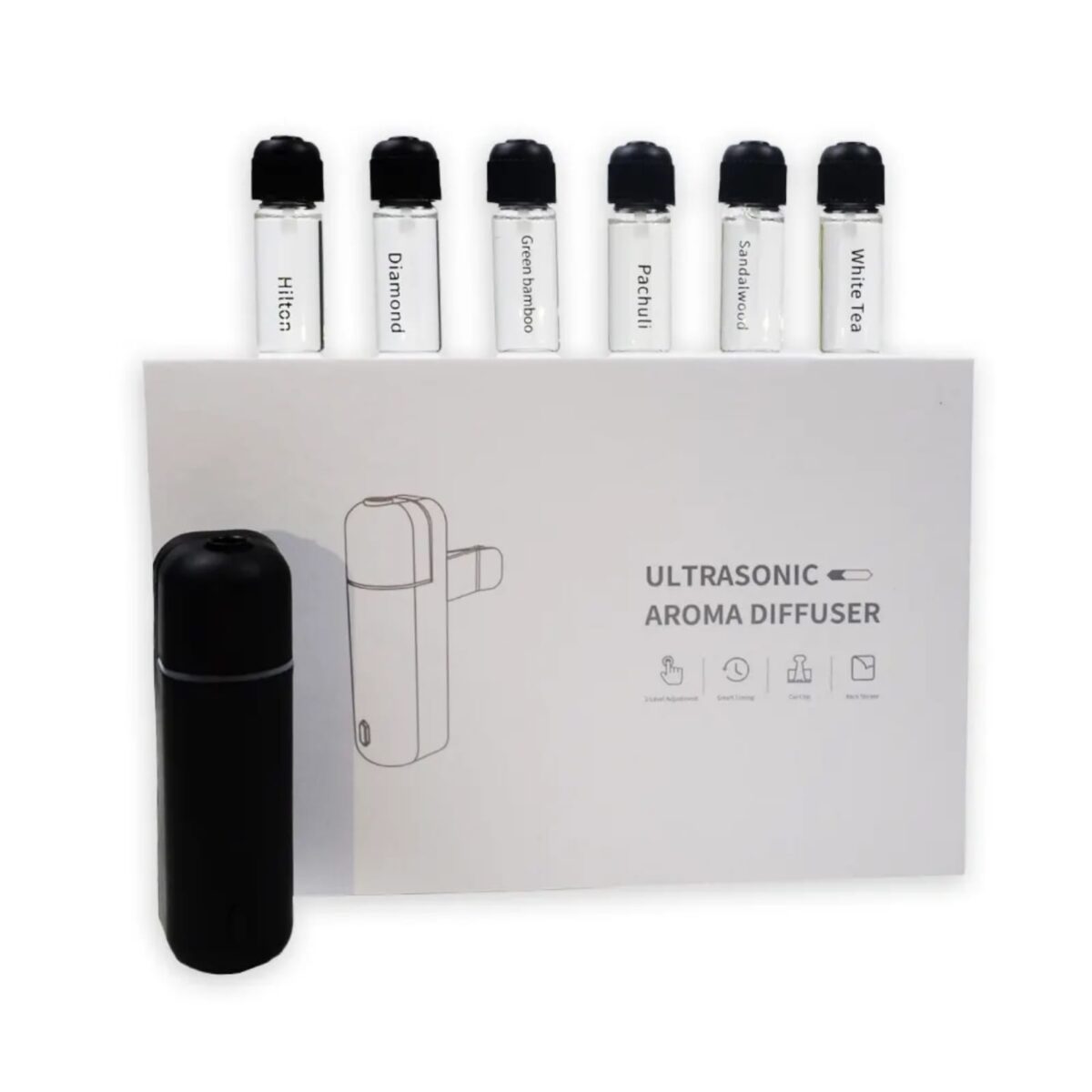 Car Perfume Aroma Diffuser in Black